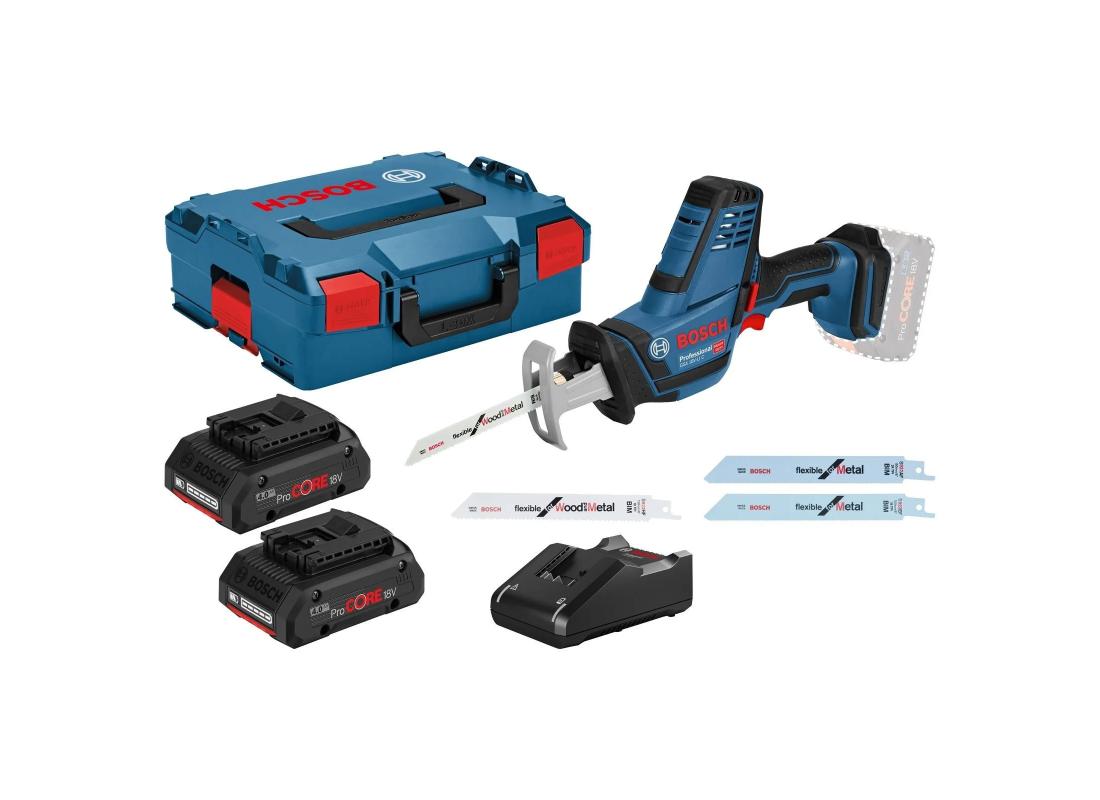 Akku-Säbelsäge GSA 18 V-LI C mit 2x4Ah ProCore Akku mit Lader