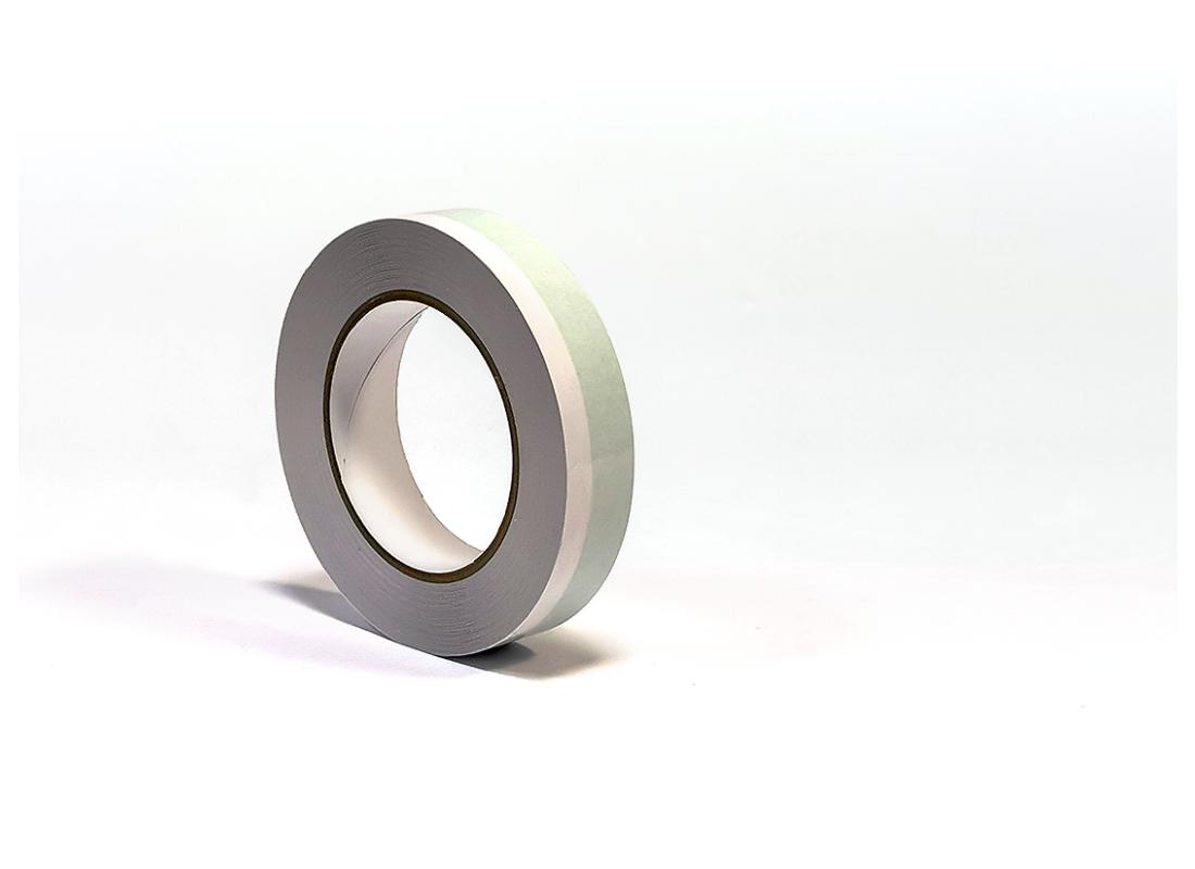 Double-Tape 25 mm x 25 m grün/weiß, neutraler Kern